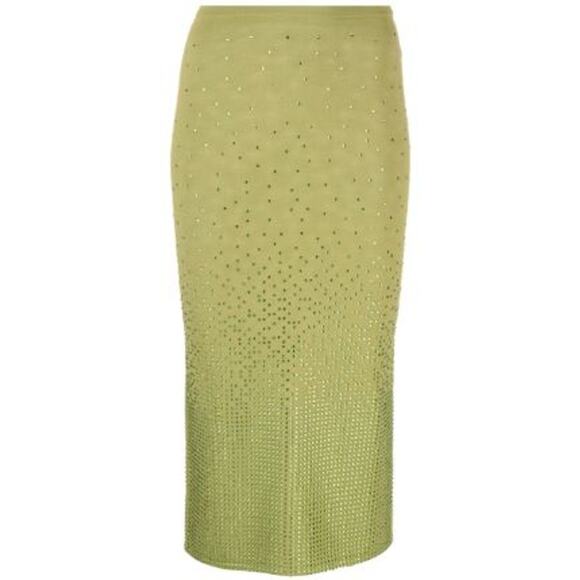 SANDRO Manray Crystal-Embellished Midi Skirt Sz 6 New with Tags - Picture 1 of 16